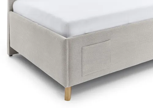 Polsterbett Cool inkl. Bettkasten | nata | 140 x 200 cm | mit Rückenteil & mit Matratze