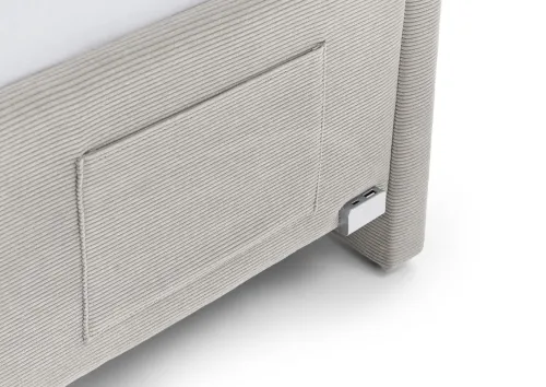 Polsterbett Cool inkl. Bettkasten | nata | 90 x 200 cm | mit Rückenteil | ohne Matratze