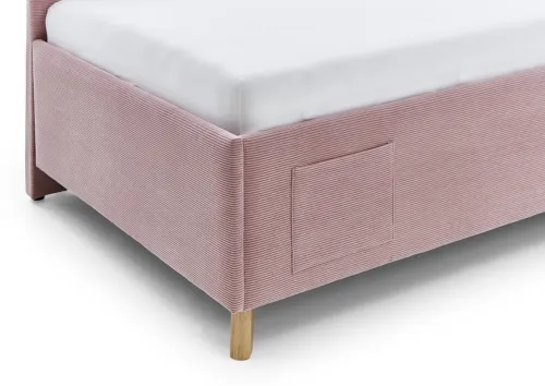 Polsterbett Cool | rose | 90 x 200 cm | mit Rückenteil | ohne Matratze
