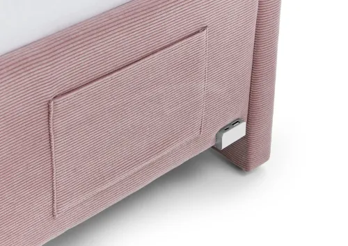 Polsterbett Cool | rose | 90 x 200 cm | mit Rückenteil | ohne Matratze