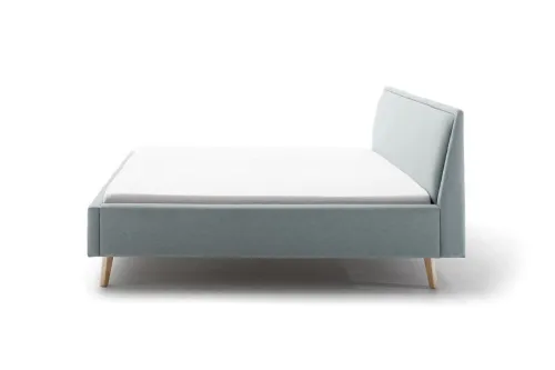 Polsterbett Frieda | eisblau | 140 x 200 cm | ohne Lattenrost & Bettkasten