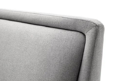 Polsterbett Frieda | hellgrau | 140 x 200 cm | mit Lattenrost & Bettkasten