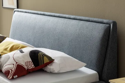 Polsterbett Frieda | ocean | 140 x 200 cm | mit Lattenrost & Bettkasten