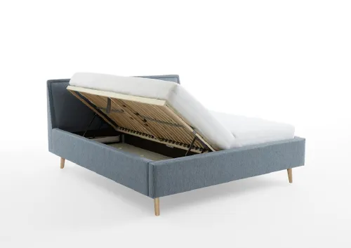 Polsterbett Frieda | ocean | 140 x 200 cm | ohne Lattenrost & Bettkasten