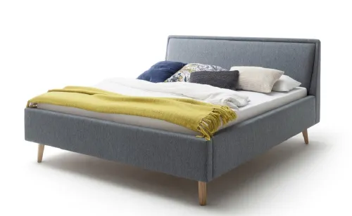 Polsterbett Frieda | ocean | 180 x 200 cm | mit Lattenrost & Bettkasten