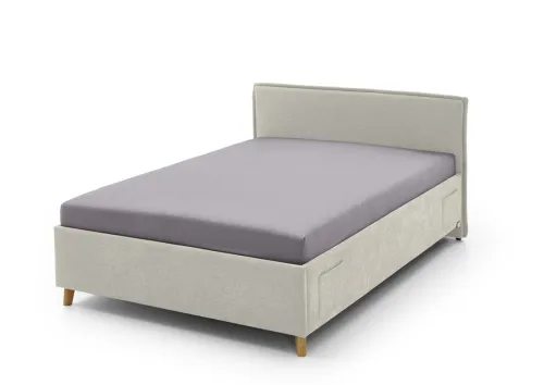 Polsterbett Fun | beige | 120 x 200 cm | ohne Rückenteil | ohne Bettkasten | ohne Matratze