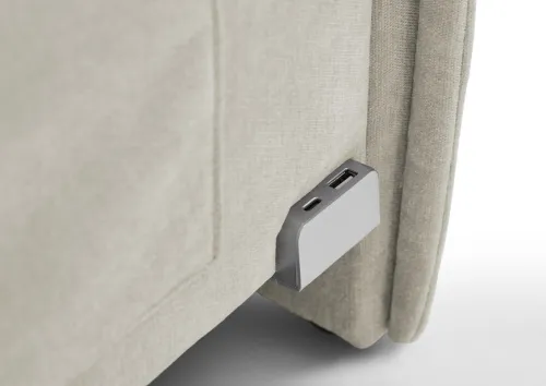 Polsterbett Fun | beige | 140 x 200 cm | ohne Rückenteil | ohne Bettkasten | ohne Matratze