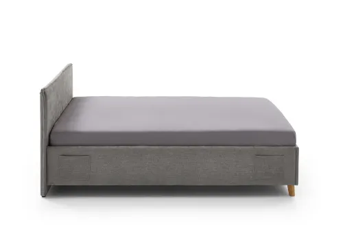 Polsterbett Fun | grau | 140 x 200 cm | ohne Rückenteil | ohne Bettkasten | ohne Matratze