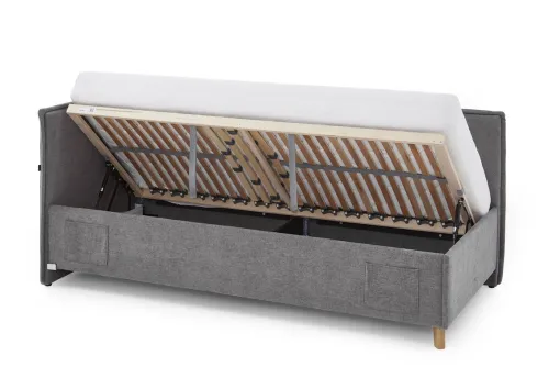 Polsterbett Fun | opt. Bettkasten, Matratze & Rückenteil | grau | 90/120/140 x 200 cm | verschiedene Größen