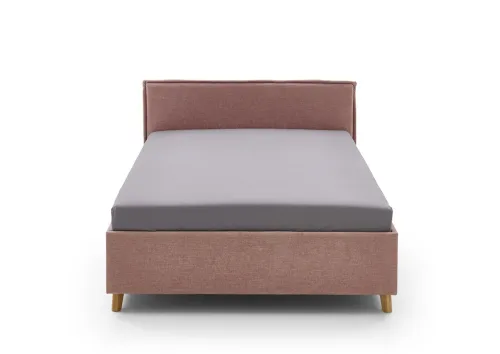 Polsterbett Fun | rose | 90 x 200 cm | ohne Rückenteil | ohne Bettkasten | mit Matratze