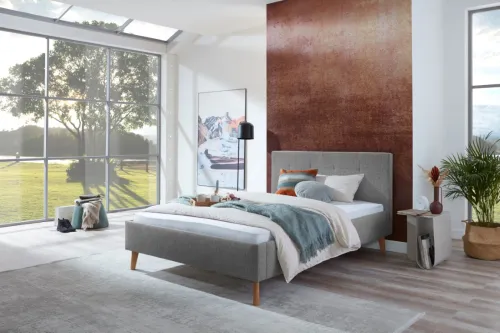 Polsterbett Jazz | grau | 140/180 x 200 cm | verschiedene Größen