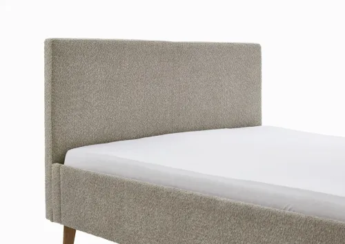 Polsterbett Kreta | Flausch | taupe | 140/180 x 200 cm | verschiedene Größen