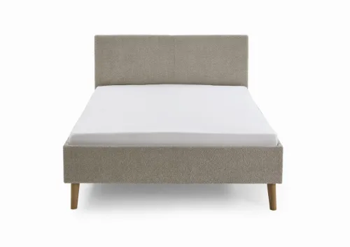 Polsterbett Kreta | Flausch | taupe | 140 x 200 cm