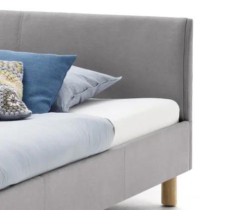 Polsterbett Lena | hellgrau | 120/140 x 200 cm | verschiedene Größen