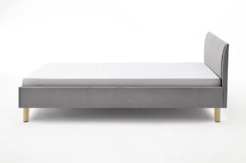 Polsterbett Lena | hellgrau | 120 x 200 cm