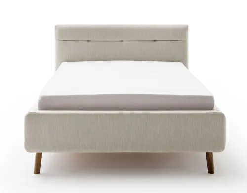 Polsterbett Lotte inkl. Bettkasten | beige | 180 x 200 cm