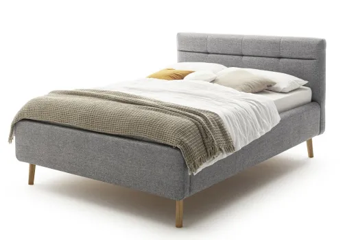 Polsterbett Lotte inkl. Bettkasten | grau | 140/160/180 x 200 cm | verschiedene Größen