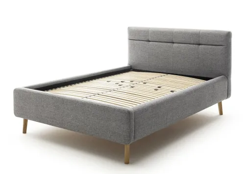 Polsterbett Lotte inkl. Bettkasten | grau | 140/160/180 x 200 cm | verschiedene Größen