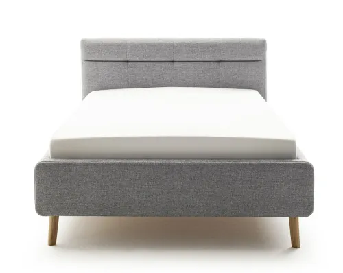 Polsterbett Lotte inkl. Bettkasten | grau | 140/160/180 x 200 cm | verschiedene Größen