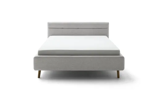 Polsterbett Lotte inkl. Bettkasten | grau | 160 x 200 cm