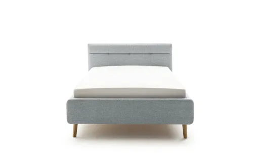 Polsterbett Lotte inkl. Bettkasten | pastellblau | 140/160/180 x 200 cm | verschiedene Größen