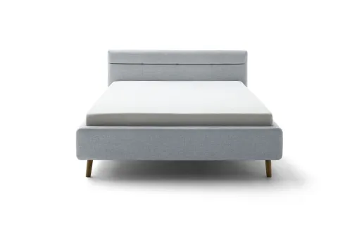 Polsterbett Lotte inkl. Bettkasten | pastellblau | 180 x 200 cm