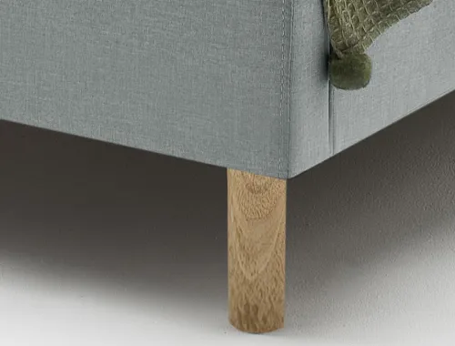 Polsterbett Malin | eisblau | 120 x 200 cm