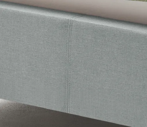 Polsterbett Malin | eisblau | 140 x 200 cm