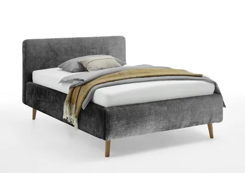 Polsterbett Mattis | anthrazit 3 | 140 x 200 cm | mit Lattenrost & Bettkasten