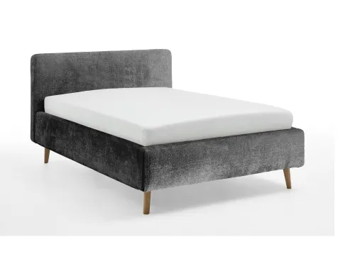 Polsterbett Mattis | anthrazit 3 | 160 x 200 cm | mit Lattenrost & Bettkasten