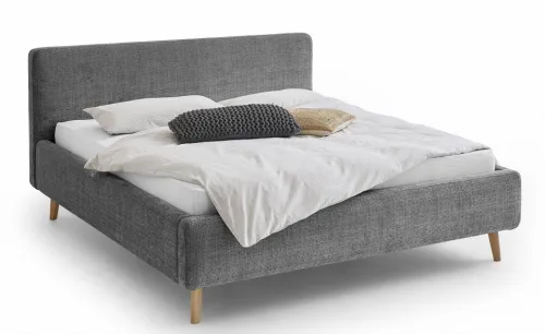 Polsterbett Mattis | anthrazit 3 | 180 x 200 cm | mit Lattenrost & Bettkasten