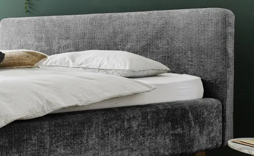 Polsterbett Mattis | anthrazit 3 | 180 x 200 cm | mit Lattenrost & Bettkasten