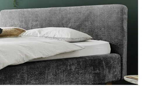 Polsterbett Mattis | anthrazit 3 | 180 x 200 cm | ohne Lattenrost & Bettkasten