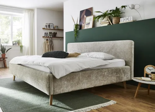Polsterbett Mattis | beige 3 | 140/160/180 x 200 cm | verschiedene Größen