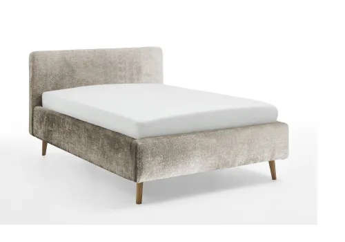 Polsterbett Mattis | beige 3 | 140 x 200 cm | ohne Lattenrost & Bettkasten