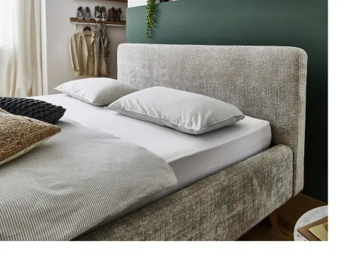 Polsterbett Mattis | beige 3 | 160 x 200 cm | mit Lattenrost & Bettkasten