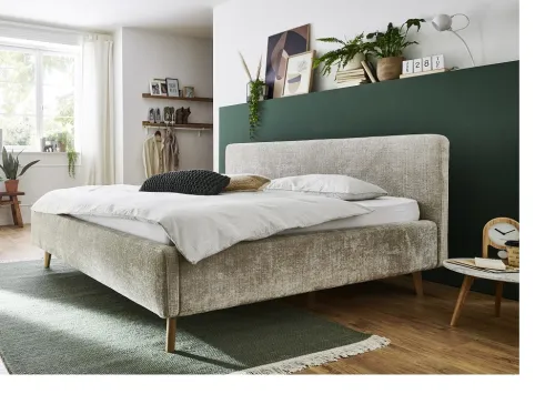 Polsterbett Mattis | beige 3 | 180 x 200 cm | ohne Lattenrost & Bettkasten