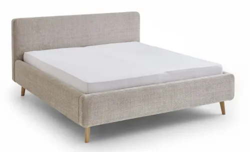 Polsterbett Mattis | beige 3 | 180 x 200 cm | ohne Lattenrost & Bettkasten