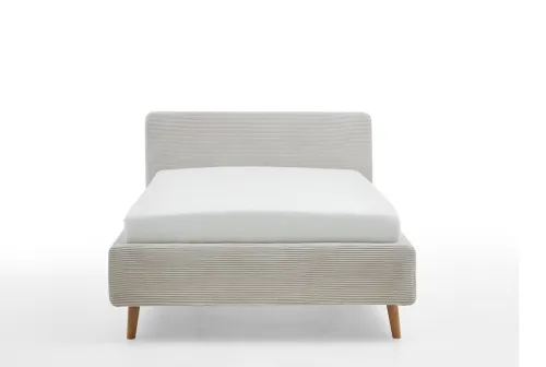 Polsterbett Mattis Cord | beige | 140 x 200 cm | ohne Lattenrost & Bettkasten