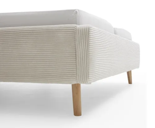 Polsterbett Mattis Cord | beige | 180 x 200 cm | ohne Lattenrost & Bettkasten