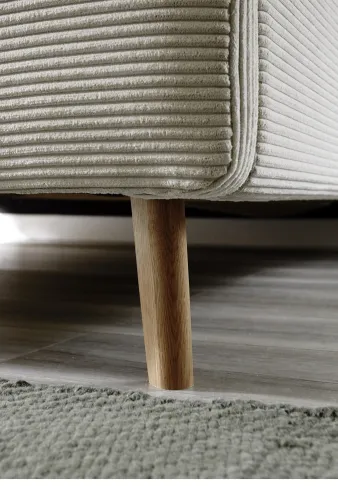 Polsterbett Mattis Cord | beige | 180 x 200 cm | ohne Lattenrost & Bettkasten