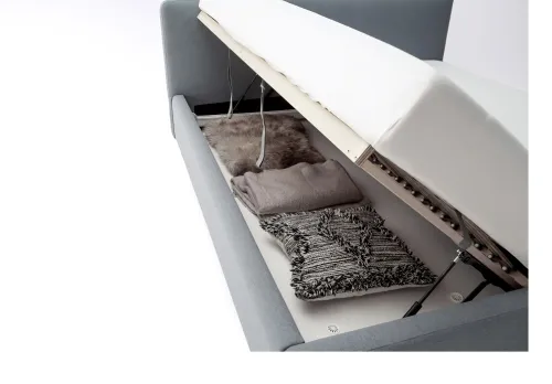 Polsterbett Mattis | eisblau | 140/160/180 x 200 cm | verschiedene Größen