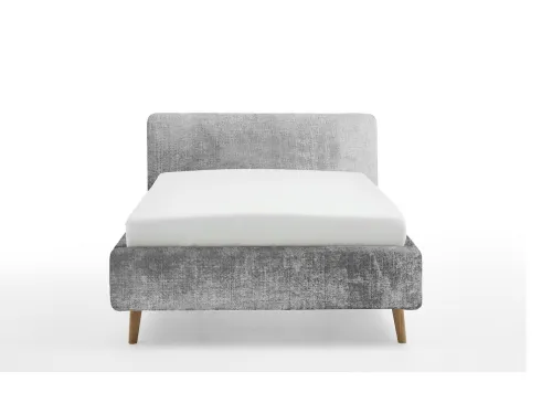 Polsterbett Mattis | grau 3 | 160 x 200 cm | mit Lattenrost & Bettkasten