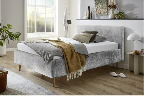 Polsterbett Mattis | grau 3 | 160 x 200 cm | mit Lattenrost & Bettkasten