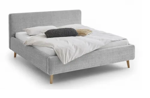 Polsterbett Mattis | grau 3 | 180 x 200 cm | mit Lattenrost & Bettkasten