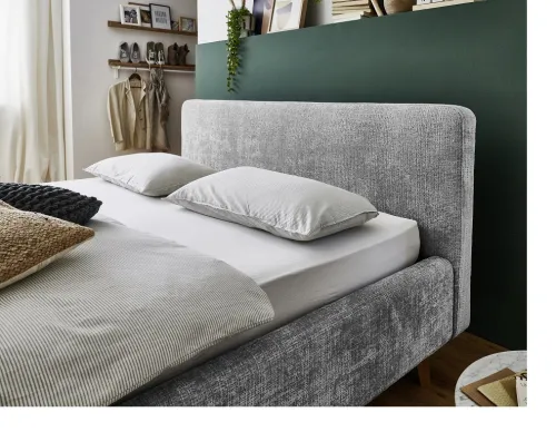 Polsterbett Mattis | grau 3 | 180 x 200 cm | ohne Lattenrost & Bettkasten