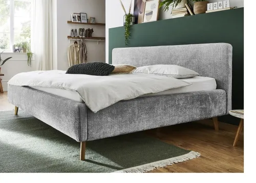 Polsterbett Mattis | grau 3 | 180 x 200 cm | ohne Lattenrost & Bettkasten