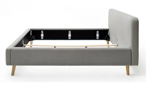 Polsterbett Mattis | hellgrau | 140/160/180 x 200 cm | verschiedene Größen