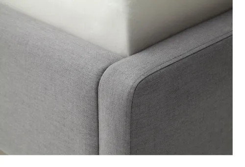 Polsterbett Mattis | hellgrau | 140/160/180 x 200 cm | verschiedene Größen