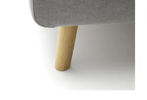 Polsterbett Mattis | hellgrau | 140 x 200 cm | ohne Lattenrost & Bettkasten